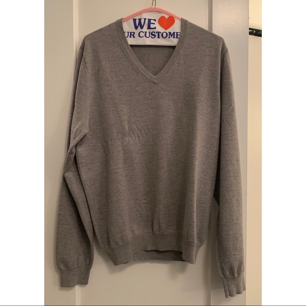 Brooks Brothers V Neck Sweater - Merino Wool